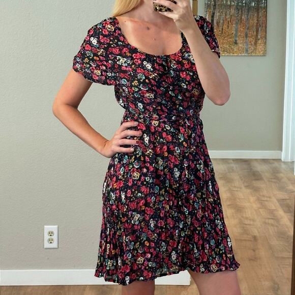 NC 17 by Danielle Karen Vintage 90s Floral Button Up Mini Dress - Picture 2 of 9